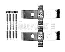 Borg & Beck - FITTING KIT - PADS - BBK1580 - Fits: L'Rover Rangerover TD8 04/06-