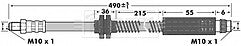 Borg & Beck - BRAKE HOSE - BBH6908 - Fits: PSA 807,C8,Jumpy