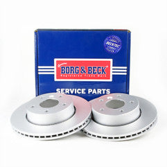 Borg & Beck - BRAKE DISC PAIR - BBD4084 - Fits: Range Rover 94-02 Front Vented