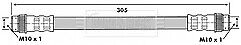 Borg & Beck - BRAKE HOSE - BBH6687 - Fits: Ren Laguna,Dacia Duster,Logan