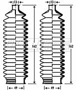 First Line - STEERING GAITER KIT - FSG3285 - Fits: Chevrolet, Daewoo Tacuma