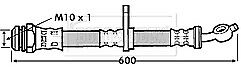 Borg & Beck - BRAKE HOSE - BBH7244 - Fits: Toyota Rav-4 00-