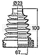 First Line - CV JOINT BOOT KIT - FCB6420 - Fits: Ford B-Max 12-