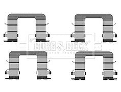 Borg & Beck - FITTING KIT - PADS - BBK1537 - Fits: Hyundai i10, KiaPicanto 04/04-