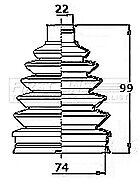 First Line - CV JOINT BOOT KIT - FCB6142 - Fits: Citroen C3 III