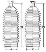 First Line - STEERING GAITER KIT - FSG3427 - Fits: Hyundai i20
