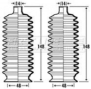 First Line - STEERING GAITER KIT - FSG3373 - Fits: Toyota Carina E, Corolla 92-02
