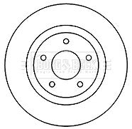 Borg & Beck - BRAKE DISC PAIR - BBD5261 - Fits: Mitsubishi ASX (GA_W_) 05/10-