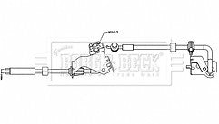 Borg & Beck - BRAKE HOSE - BBH8532 - Fits: PEUGEOT 308 II 08/13-