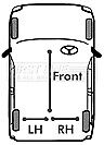 First Line - BRAKE CABLE - FKB3255 - Fits: Chrysler 300C 05-