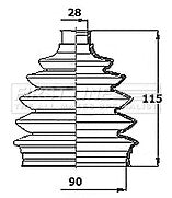 First Line - CV JOINT BOOT KIT - FCB6149 - Fits: Chevrolet Captiva, Epica