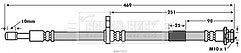 Borg & Beck - BRAKE HOSE - BBH7655 - Fits: Nissan Pixo 04/09-