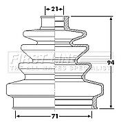 First Line - CV JOINT BOOT KIT - FCB6257 - Fits: Ford Escort VII