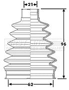 First Line - CV JOINT BOOT KIT - FCB6225 - Fits: Renault Clio III