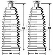 First Line - STEERING GAITER KIT - FSG3277 - Fits: BMW 5srs E60/61, 6srs E63/64