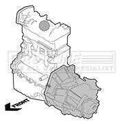 First Line - ENGINE MOUNTING - FEM4006 - Fits: Volvo S80 Mk I 1998-06