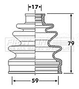 First Line - CV JOINT BOOT KIT - FCB6293 - Fits: Honda HR-V