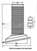 First Line - STRUT PROTECTION KIT - FPK7104 - Fits: Toyota Rav II (XA2)