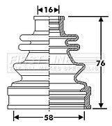 First Line - CV JOINT BOOT KIT - FCB6302 - Fits: Honda HR-V
