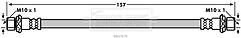 Borg & Beck - BRAKE HOSE - BBH7879 - Fits: Toyota Auris E15,Verso R2