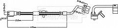 Borg & Beck - BRAKE HOSE - BBH8452 - Fits: Jeep Wrangler 03-07