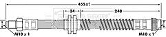Borg & Beck - BRAKE HOSE - BBH7175 - Fits: Ren Grand Scenic,Megane,Scenic