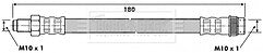 Borg & Beck - BRAKE HOSE - BBH6606 - Fits: Renault 25,Laguna I