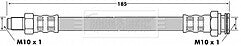 Borg & Beck - BRAKE HOSE - BBH6649 - Fits: Peug Boxer,Fiat Ducato
