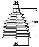 First Line - CV JOINT BOOT KIT - FCB6150 - Fits: Kia Pro Ceed 1.6CRDi