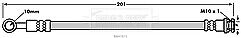Borg & Beck - BRAKE HOSE - BBH7871 - Fits: Suzuki Swift,SX4,Vitara