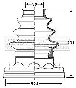 First Line - CV JOINT BOOT KIT - FCB6179 - Fits: BMW 3 Series