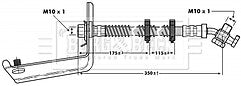 Borg & Beck - BRAKE HOSE - BBH6804 - Fits: Land Rover Discovery 99-