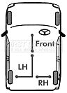 First Line - BRAKE CABLE- LH REAR - FKB2265 - Fits: Fiat Multipla RHD 98-06