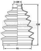 First Line - CV JOINT BOOT KIT - FCB6206 - Fits: Ford Mondeo IV