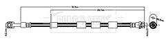 Borg & Beck - BRAKE HOSE - BBH8826 - Fits: Fiesta VII CE1 2017-