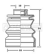 First Line - CV JOINT BOOT KIT - FCB2103 - Fits: Suzuki - Outer