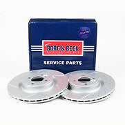 Borg & Beck - BRAKE DISC PAIR - BBD5557 - Fits: Clubman (R55,56,57) 11/06-