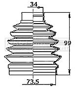 First Line - CV JOINT BOOT KIT - FCB6143 - Fits: Citroen C3 III