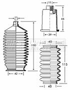 First Line - STEERING GAITER KIT - FSG3262 - Fits: Citroen Xsara