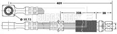 Borg & Beck - BRAKE HOSE - BBH6705 - Fits: GM Vectra