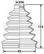 First Line - CV JOINT BOOT KIT - FCB6285 - Fits: Honda Jazz I