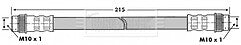 Borg & Beck - BRAKE HOSE - BBH6841 - Fits: Niss Kubistar,Ren Kangoo,Modus