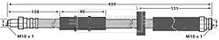 Borg & Beck - BRAKE HOSE - BBH6061 - Fits: Citroen C25,Fiat Ducato,Talbot