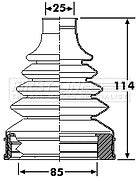 First Line - CV JOINT BOOT KIT - FCB6269 - Fits: Chrysler Grand Voyager USA