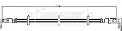 Borg & Beck - BRAKE HOSE - BBH8674 - Fits: IVECO Daily III  04-07