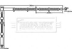 Borg & Beck - BRAKE HOSE - BBH8017 - Fits: Landrover Discovery III 04-09