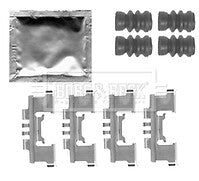 Borg & Beck - FITTING KIT - PADS - BBK1297 - Fits: Nissan Pixo, Suzuki Alto 09-