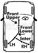 First Line - BRAKE CABLE - MID LH - FKB2320 - Fits: Vauxhall Corsa (drum) 2000-