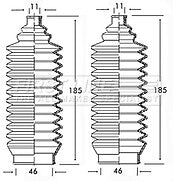 First Line - STEERING GAITER KIT - FSG3122 - Fits: Mitsubishi - Power Steering