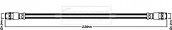 Borg & Beck - BRAKE HOSE - BBH7994 - Fits: BMW X5 E70,X6 E71,E72